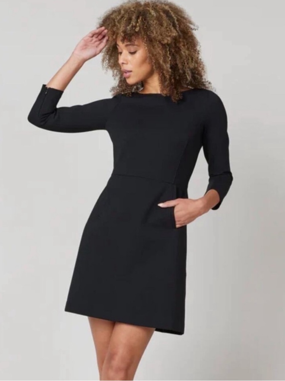 Spanx Black Perfect Shift Mini Dress